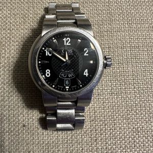 Men Oris watch good condition. Oris Swiss 7517-41 all stainless steel
